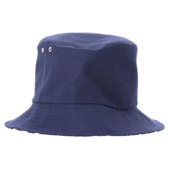 Dior Oblique Teddy- D Reversible Bucket Hat in Navy Blue Cotton - Picture 3 of 8